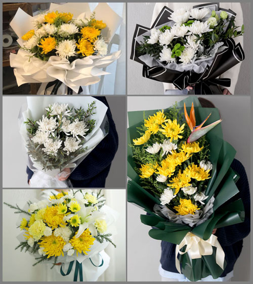 浙江省台州玉环县玉城街道白事花束代送